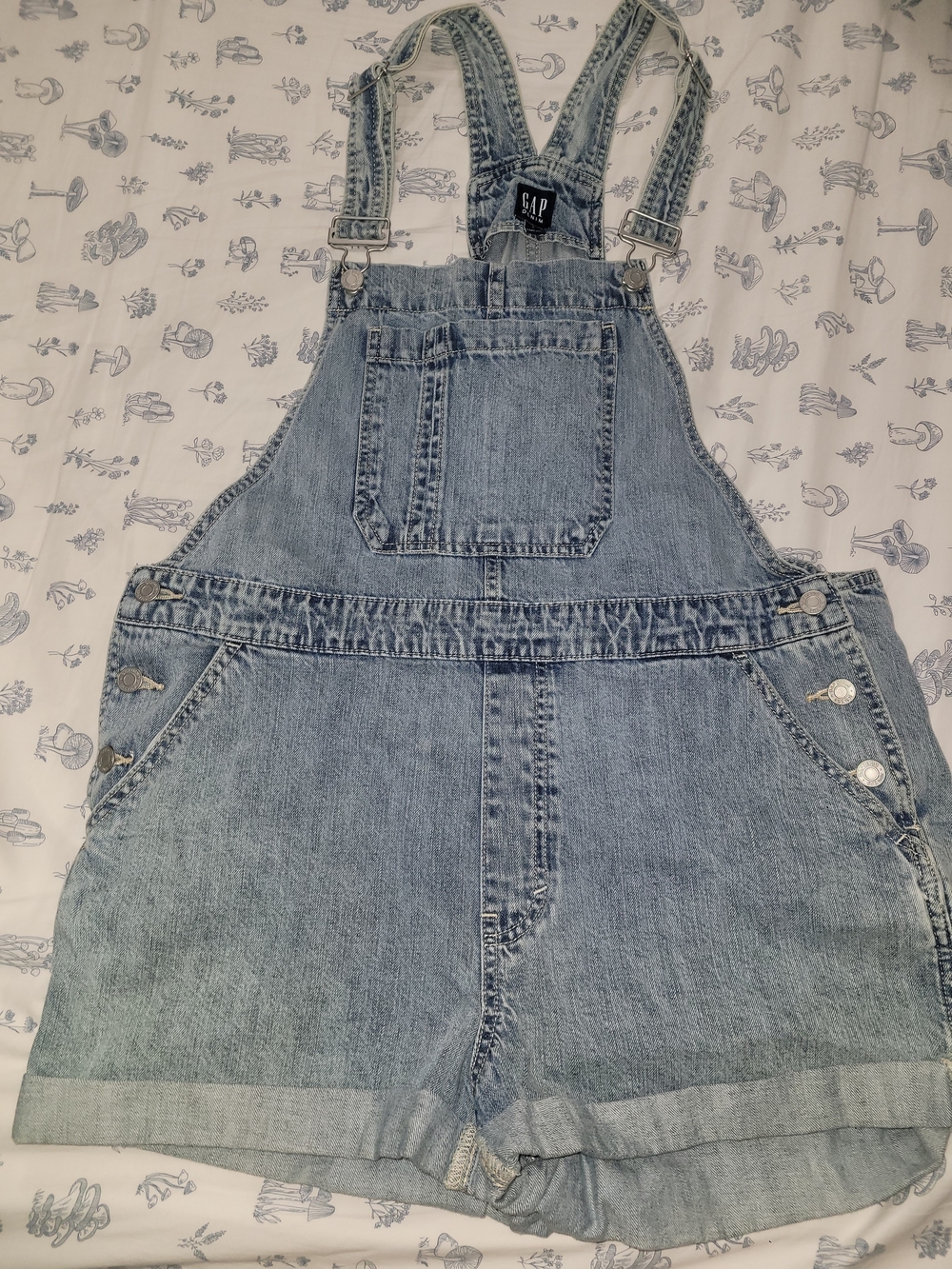GAP Light Blue Denim Shortalls